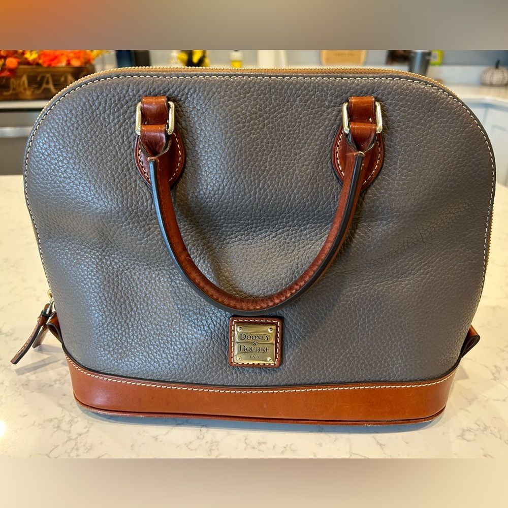 Dooney & Bourke Pebble Grain Zip Zip Satchel